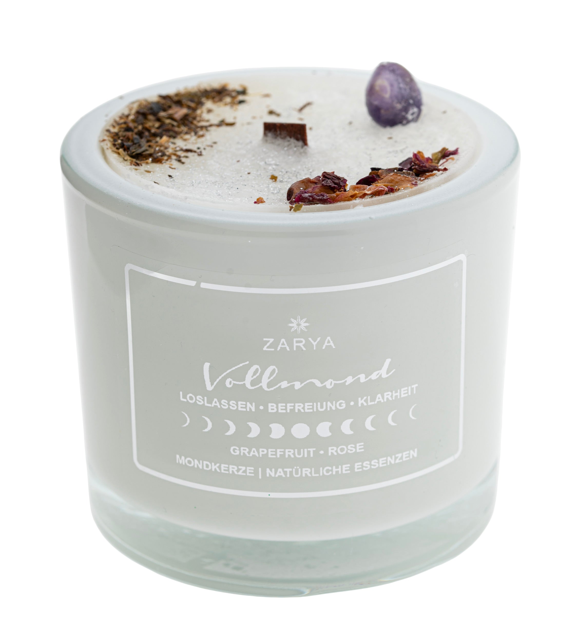 ZARYA - Zeremoniekerze - Vollmond - Grapefruit & Rose