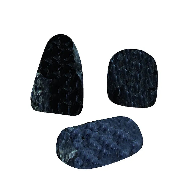 Zuversicht und Entspannung – Lapis-Vitalis - Dumortierit Wassersteine ca. 100 g in Metall-Geschenkdose