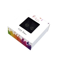 Ohrstecker Onyx (gef.), Kugel, 8 mm, rhodiniert 925 Silber