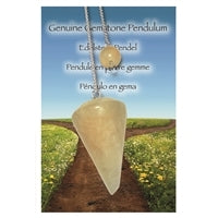 Pendel Calcit (orange) "Tatkraft"