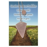 Liebe – Pendel Rosenquarz mit Kette & Pendel-Tafel