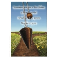 Einsicht – Pendel Tigerauge mit Kette & Pendel-Tafel