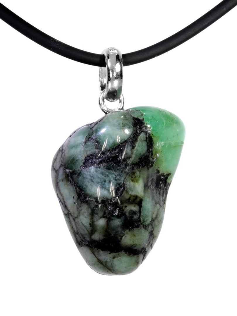 Smaragd, Anhänger mit 925 Silberöse