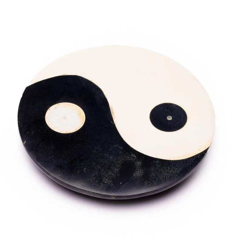 Räucherstäbchenhalter Yin Yang Speckstein