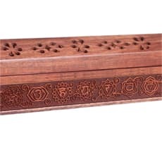 Kistchen/Halter für Räucherstäbchen 7 Chakren