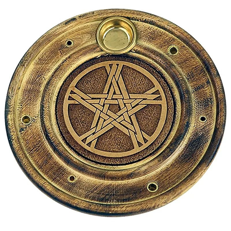 Räucherstäbchen und Kegelhalter Pentagramm