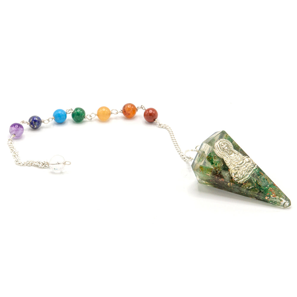 Orgonite Power Chakra Pendel - Buddha 3,5x1,5 cm