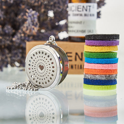 Aroma Diffusor Halskette - Herz 30mm