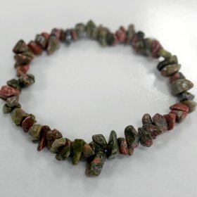 Edelsteinsplitter - Armband - Grüner Jasper