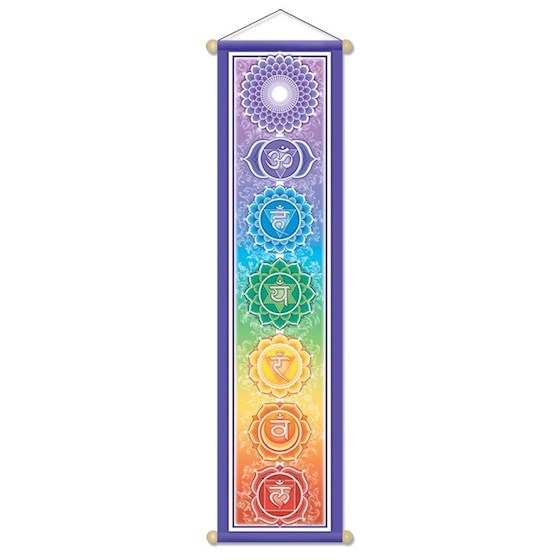 Chakra Wandschmuck klein 15x60 cm