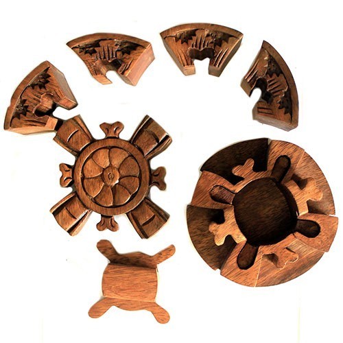 Rundes Petale Puzzelbox