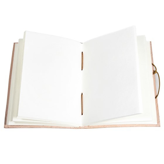 Notizbuch Blume des Lebens mit Ledereinband