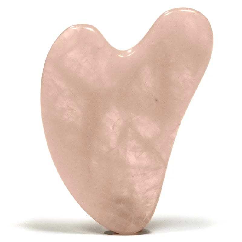 Gua sha Massagestein Rosenquarz