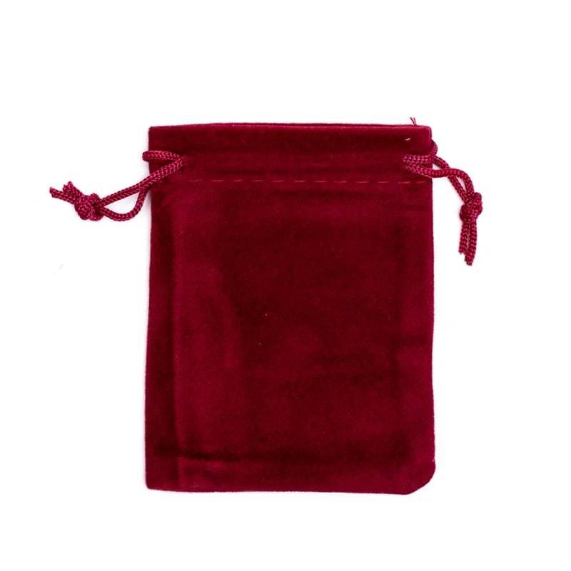 Samt-Geschenktasche bordeaux XS - 7 x 9 cm