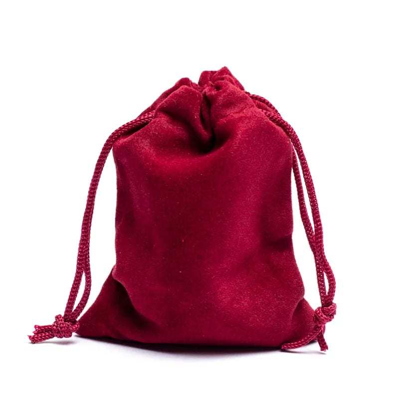 Samt-Geschenktasche bordeaux XS - 7 x 9 cm