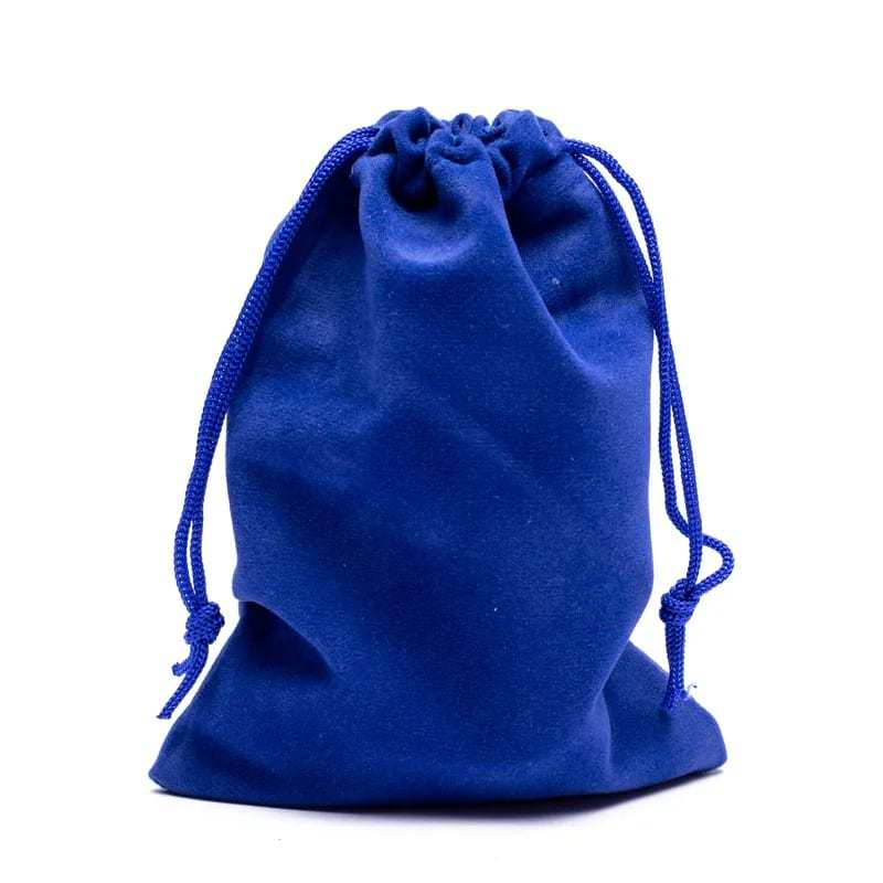 Samt-Geschenktasche blau S - 10 x 14 cm