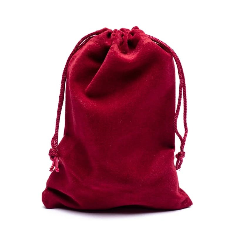 Samt-Geschenktasche bordeaux S - 10 x 14 cm