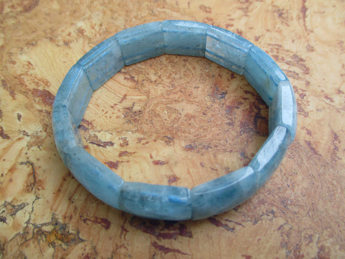 Armband "Rectangle" - Aquamarin