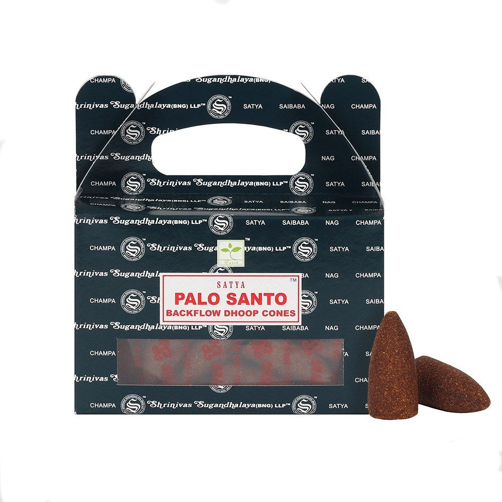 Satya Palo Santo Backflow Dhoop Cones - Rückfluss Räucherkegel 24 St.