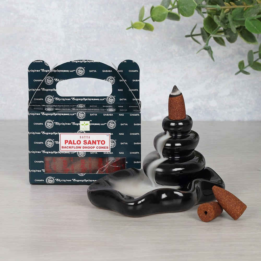 Satya Palo Santo Backflow Dhoop Cones - Rückfluss Räucherkegel 24 St.