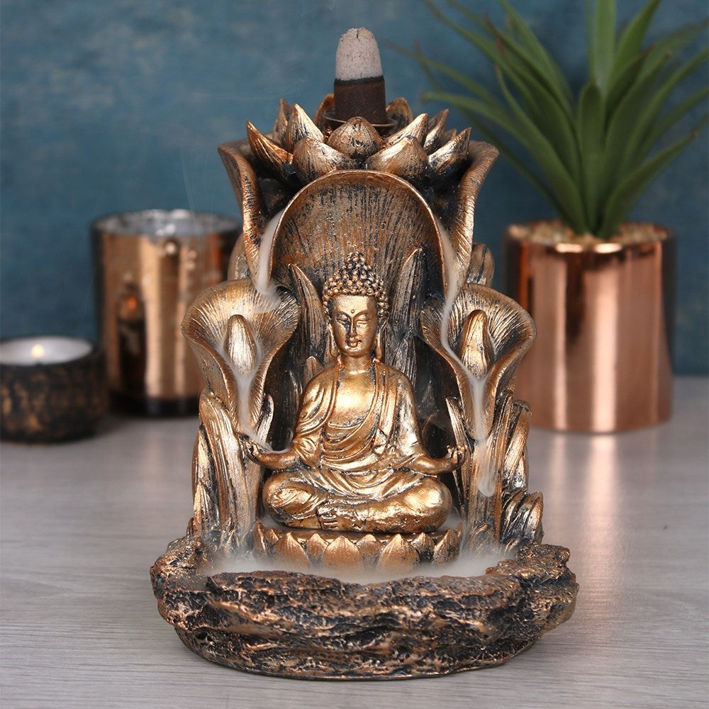 Bronze Buddha - Räucherrückfluss-Brenner (Backflow Incense Burner)