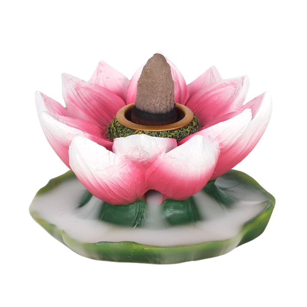 Farbiger Lotus Rückfluss Räucherkegelbrenner