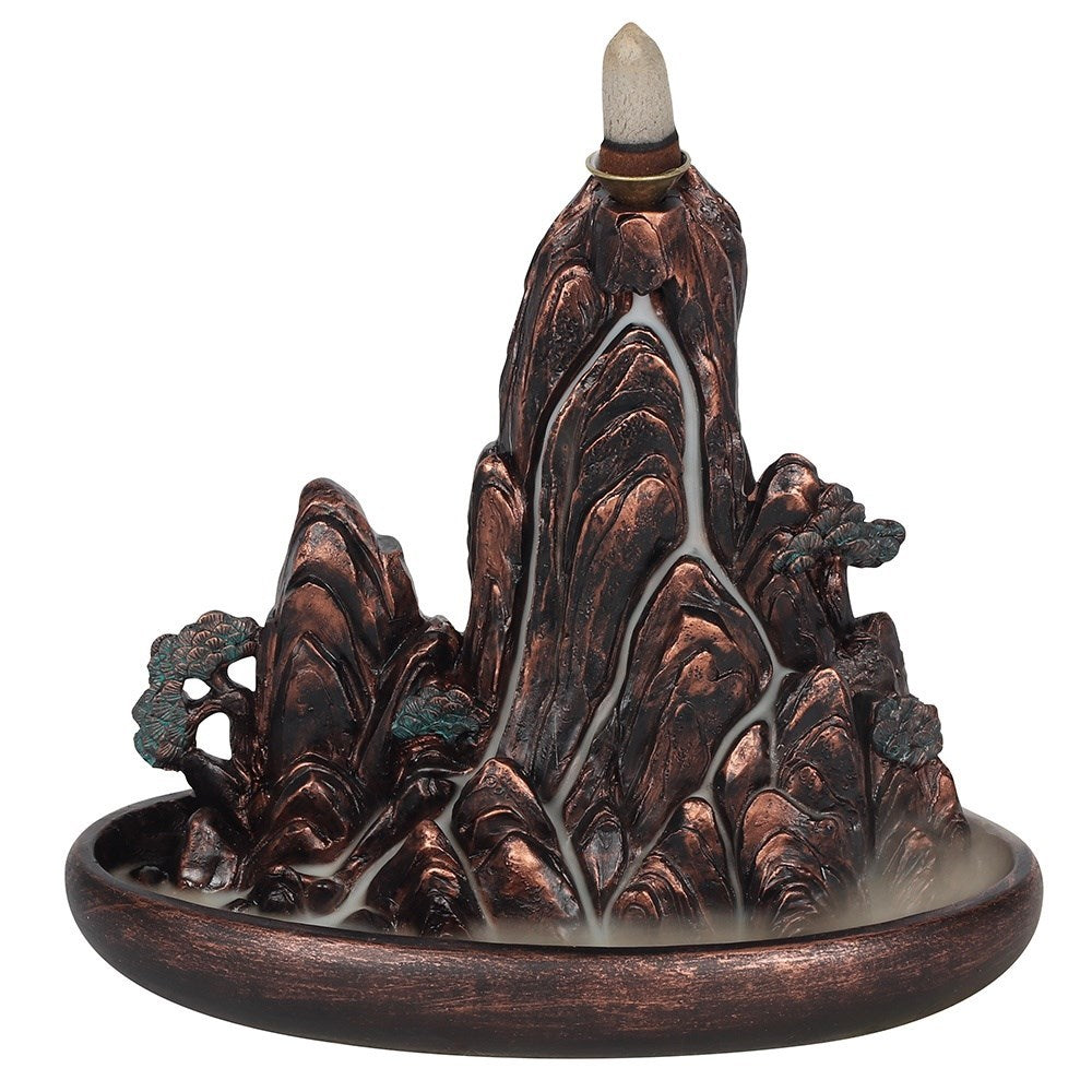 Bronze-Effekt-Insel - Räucherrückfluss-Brenner (Backflow Incense Burner)