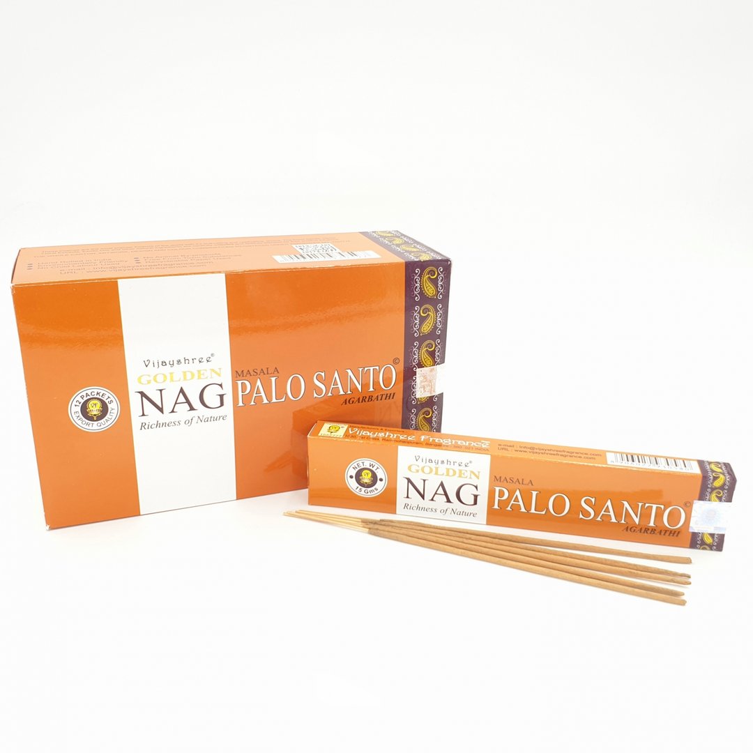 Vijayshree - Golden Nag Palo Santo - Räucherstäbchen 15 g