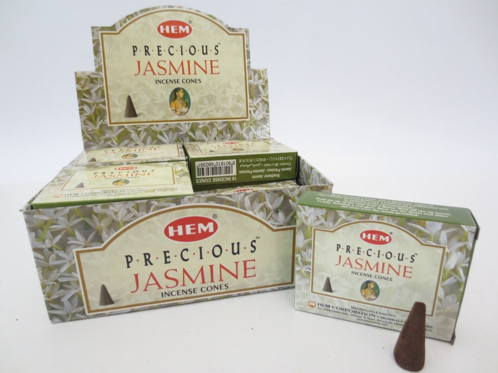 HEM Precious Jasmine (Kostbarer Jasmin) - Räucherkegel ca. 16 g