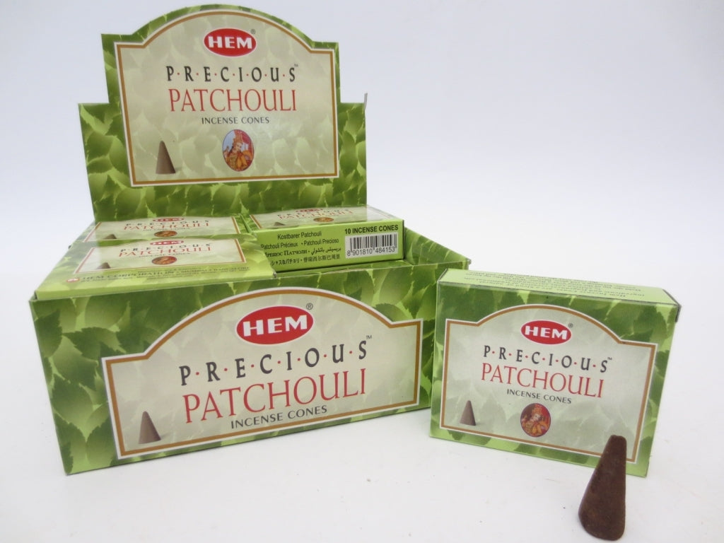 HEM Precious Patchouli (Kostbares Patchouli) - Räucherkegel ca. 16 g