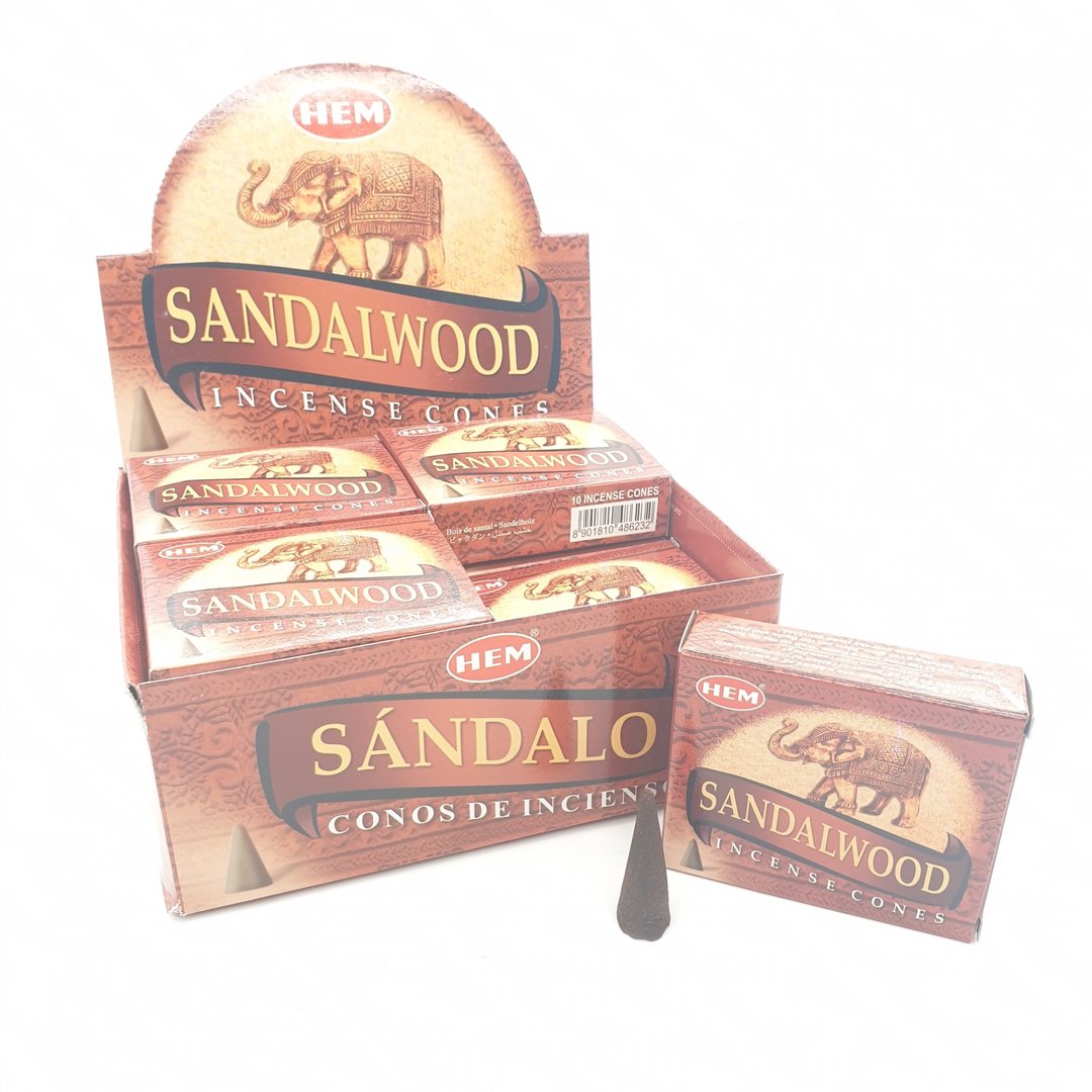 HEM Sandalwood (Sandelholz) - Räucherkegel ca. 16 g