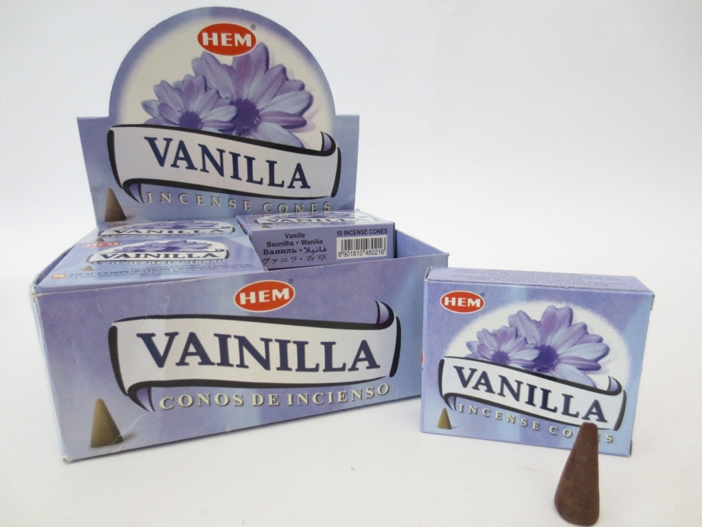 HEM Vanilla (Vanille) - Räucherkegel ca. 16 g