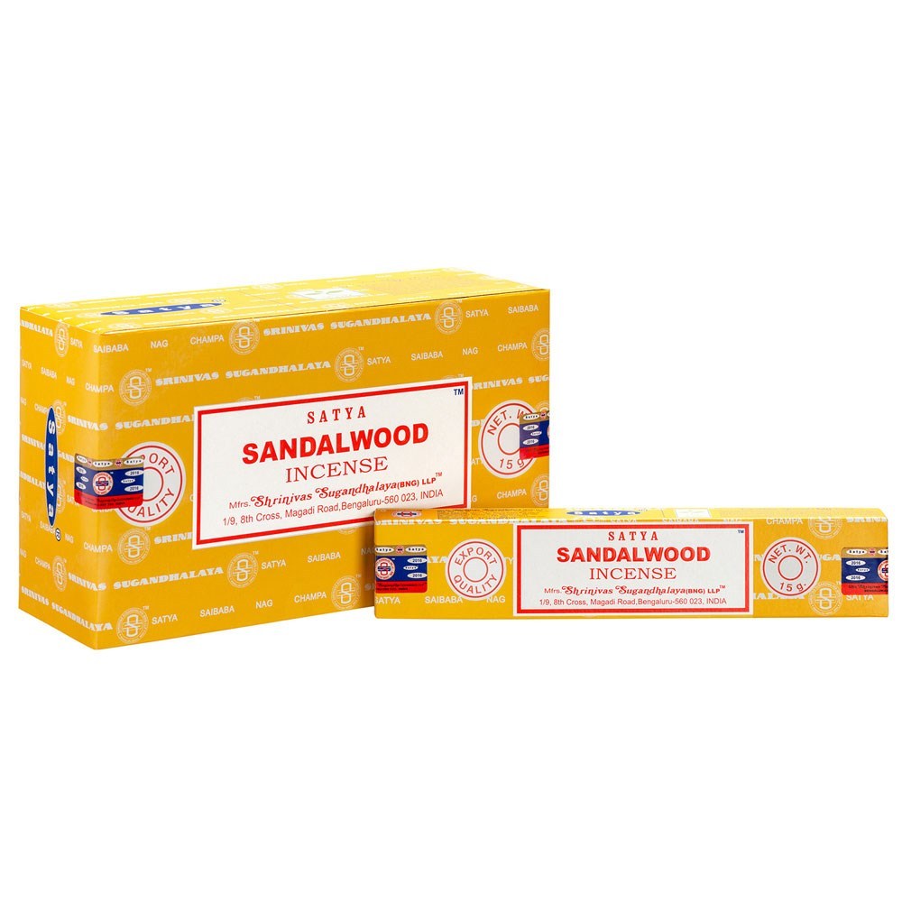 Satya Sandalwood (Sandelholz) - Räucherstäbchen 15 g
