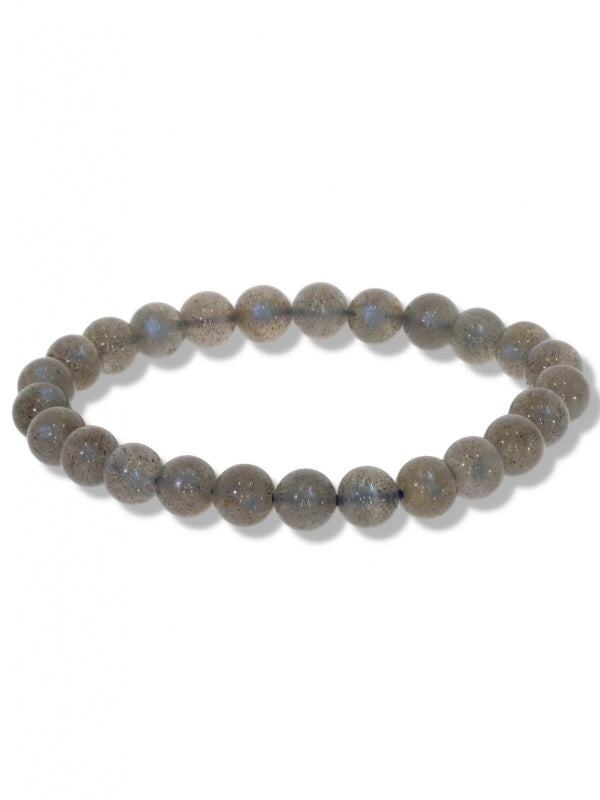 Labradorit AA Edelsteinarmband - Kugel ø 8 mm - auf Elastikband Länge ca. 19 cm