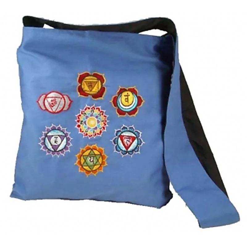 Schultertasche mit Chakra Symbolen