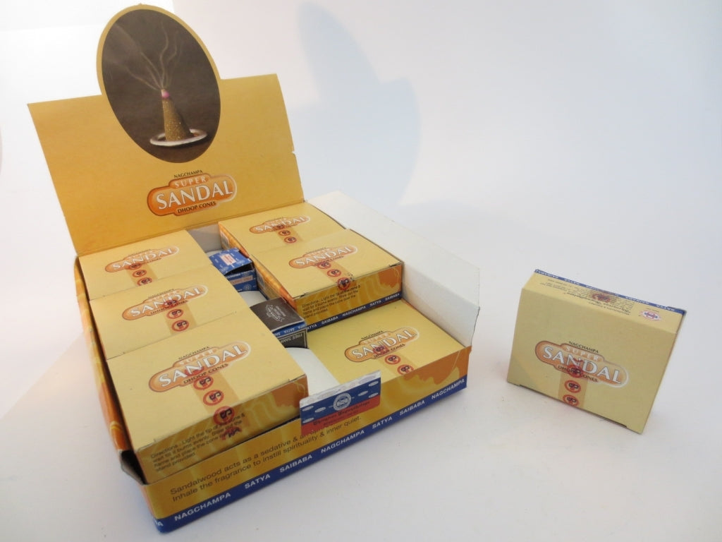 Satya Super Sandal Dhoop Cones - Räucherkegel 12 St.