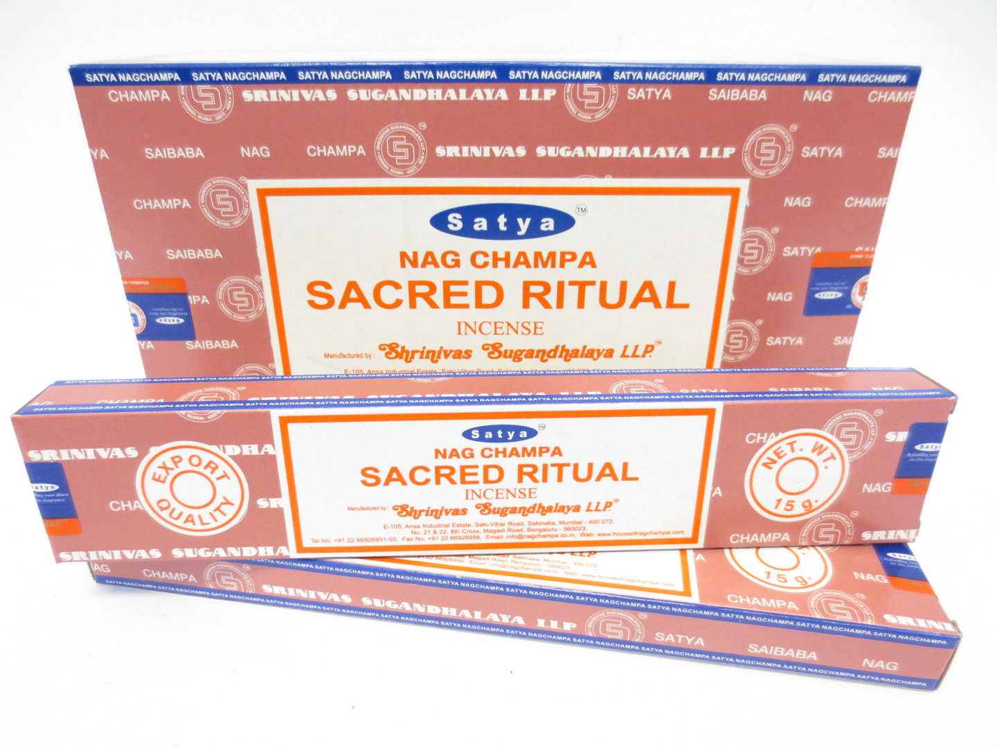Satya Nag Champa Sacred Ritual (Heiliges Ritual) - Räucherstäbchen 15 g