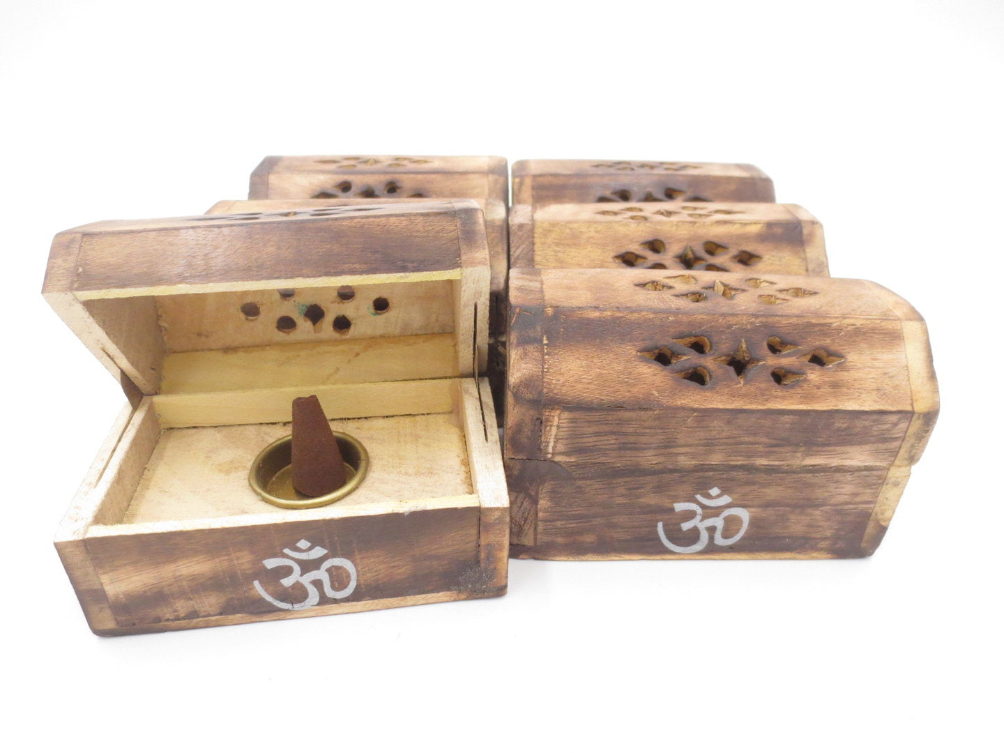 Räucherkegelhalter aus Holz OM