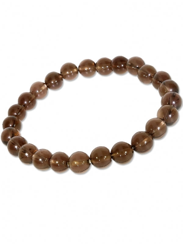 Rauchquarz Edelsteinarmband - Kugel ø 8 mm - auf Elastikband Länge ca. 19 cm