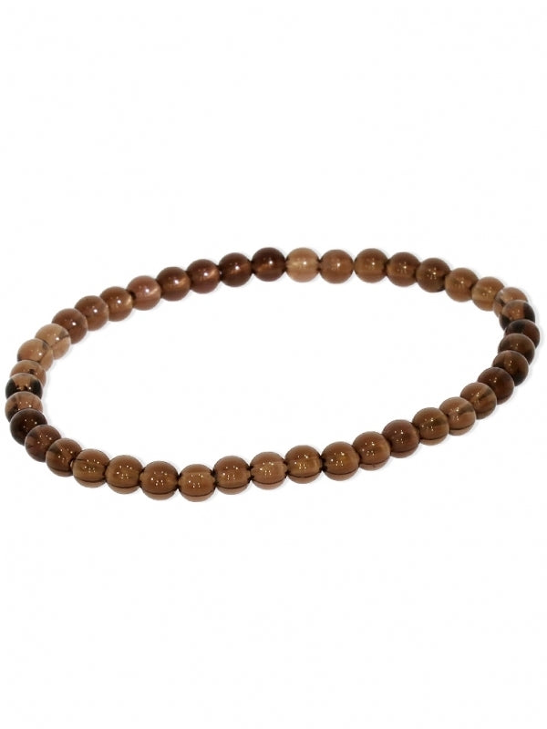 Rauchquarz Edelsteinarmband - Kugel ø 4-5 mm - auf Elastikband Länge ca. 19 cm