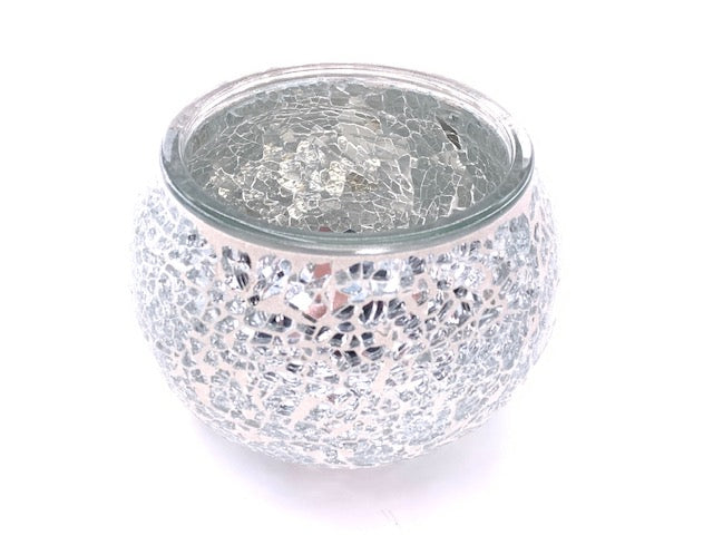 Silber Mosaik Teelichthalter