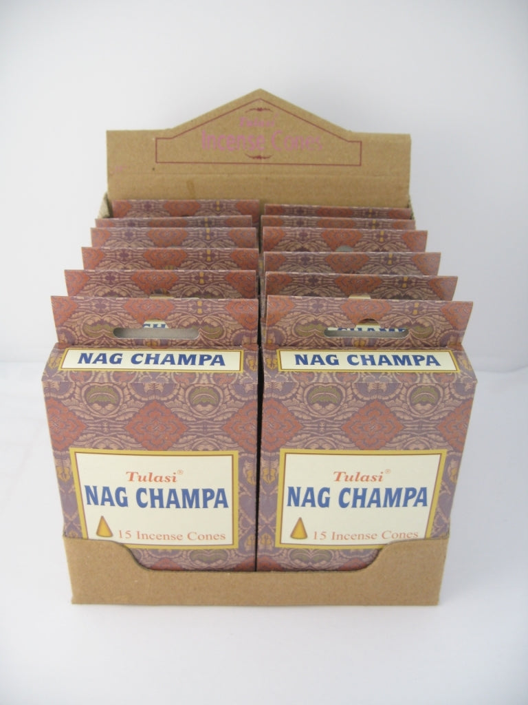 Tulasi Nag Champa - Räucherkegel ca. 30 g