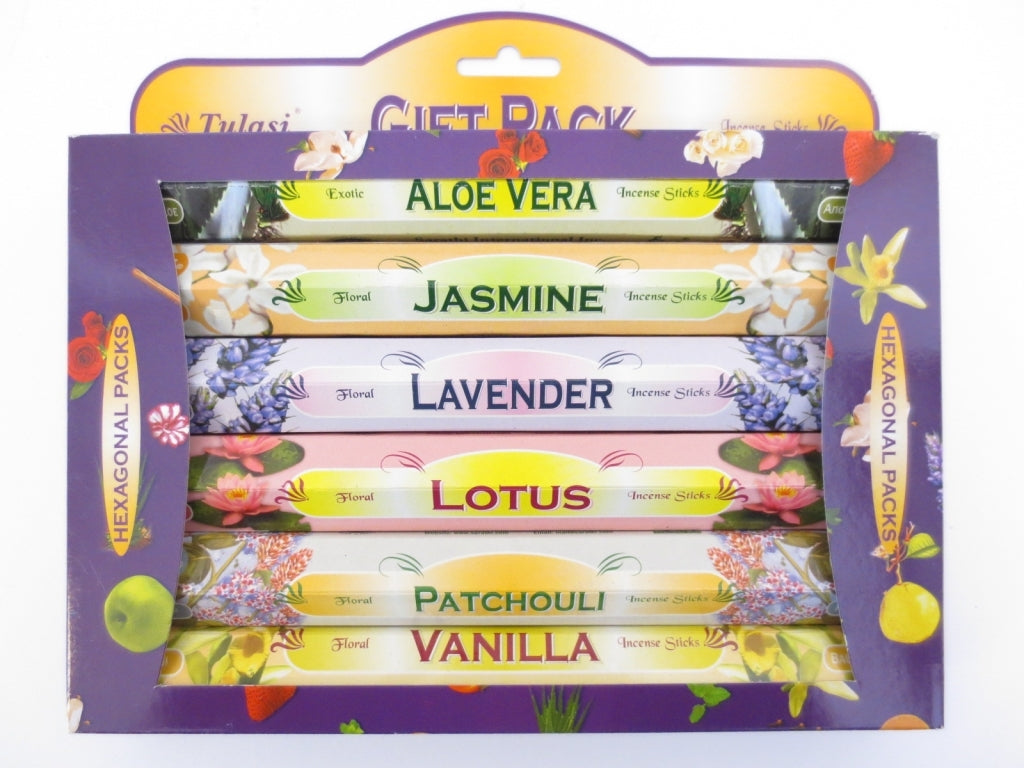 Tulasi Geschenkverpackung Flowers (Blumen) - Räucherstäbchen ca. 150 g