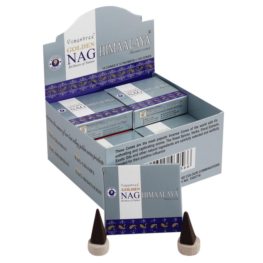 Golden Nag Himaalaya Cones - Räucherkegel 10 St.