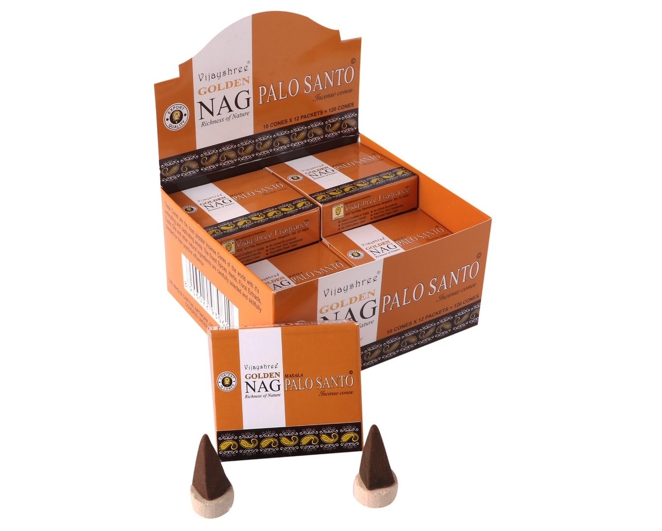 Golden Nag Palo Santo Cones - Räucherkegel 10 St.