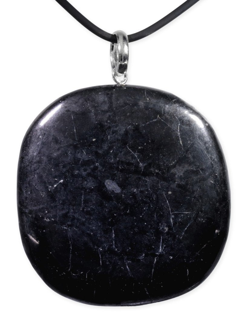 Shungit, Anhänger mit 925 Silberöse