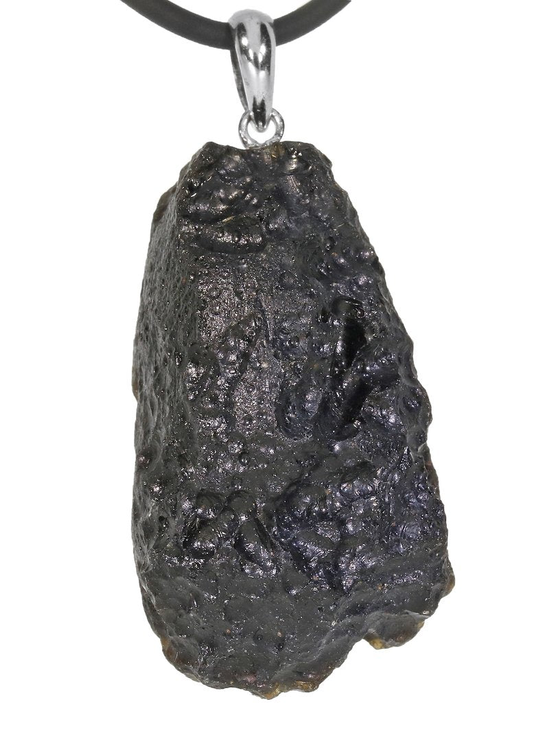 Tektit, Anhänger mit 925 Silberöse