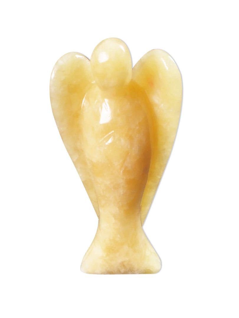 Orangencalcit, Engel ca. 7,5 x 4,0 cm