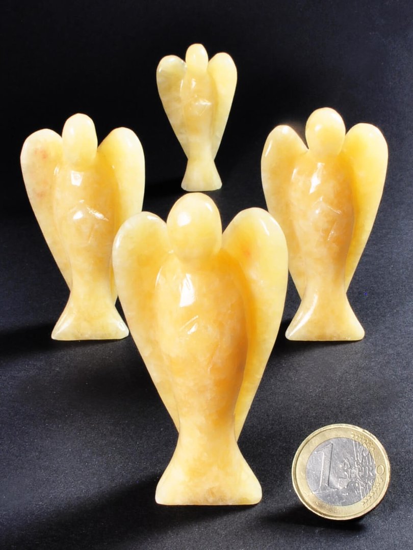 Orangencalcit, Engel ca. 7,5 x 4,0 cm