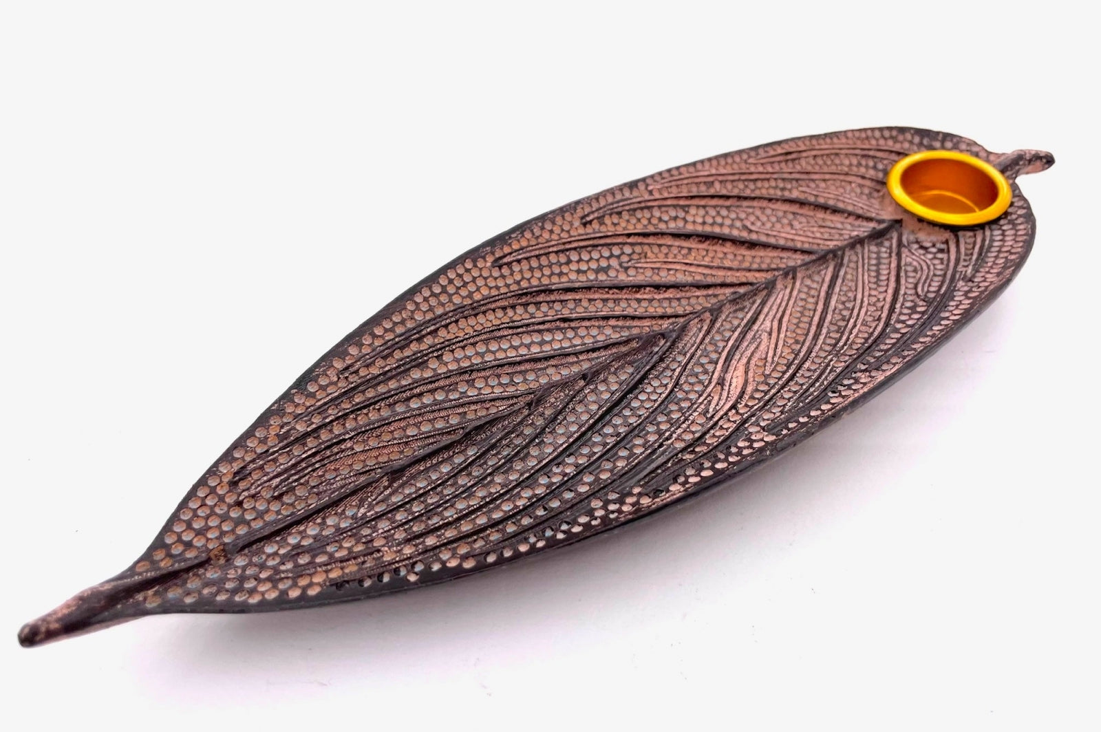 Blatt des Lebens Räucherstäbchenhalter rot